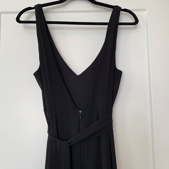 Show Me Your Mumu Jenn Maxi Chiffon with Sash Black Dress Size medium - Picture 8 of 10
